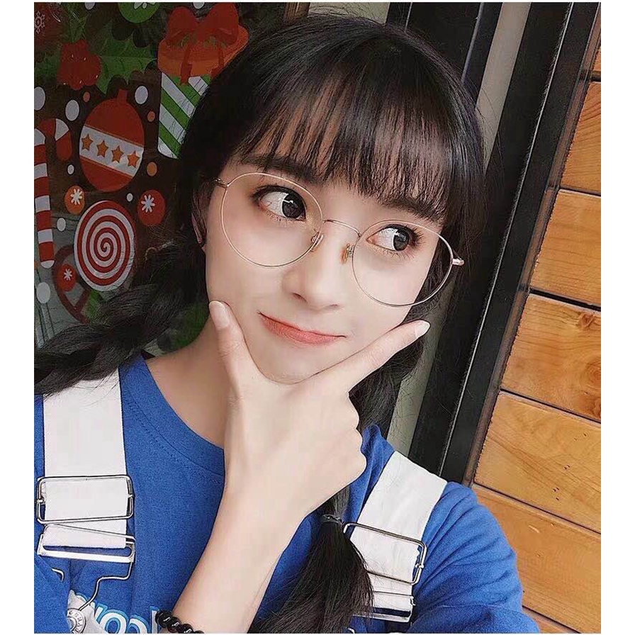 Mắt kính gọng tròn phong cách Hàn Quốc dành cho nữ