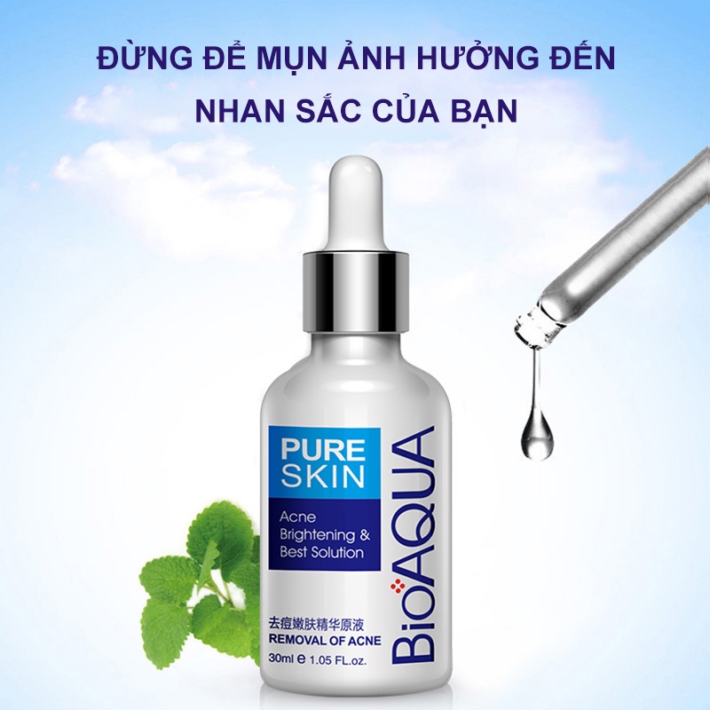 Serum Mụn Trắng Da Dưỡng Ẩm Cấp Tốc BIOAOUA Nam nữ đều được-URBBQDJH