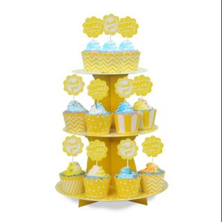 (5 MÀU) kệ giấy 3 tầng cupcake
