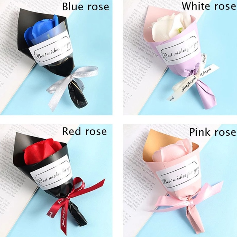 Bó Hoa Hồng Sáp Mini Xinh Xắn Dùng Để Trang Trí