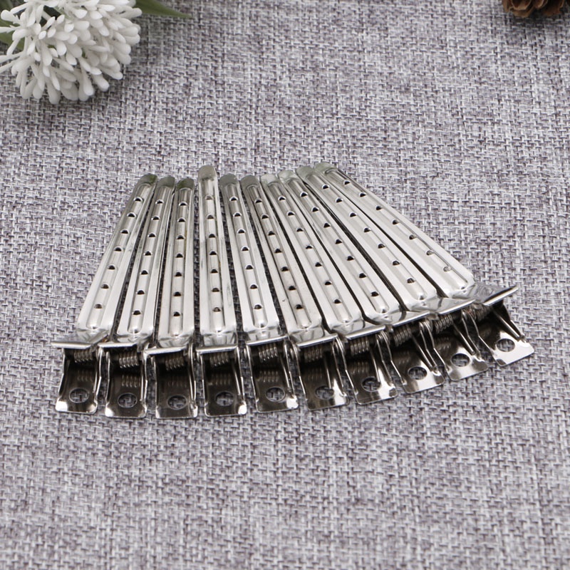 Set 10 Kẹp Mỏ Vịt Bằng Thép Không Gỉ Tiện Lợi