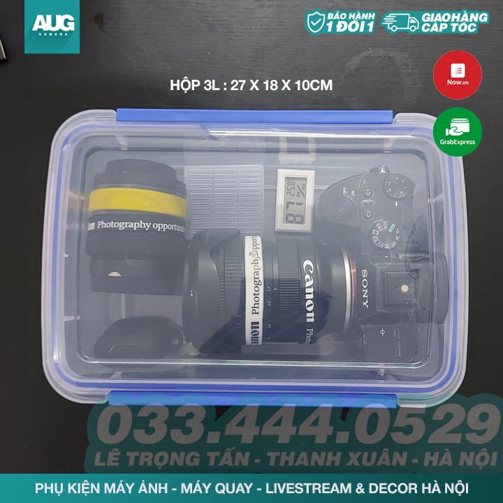 SALE | Hộp chống ẩm 10Lit cho máy ảnh, máy quay, đồ điện tử - AUG Camera & Decor Hà Nội