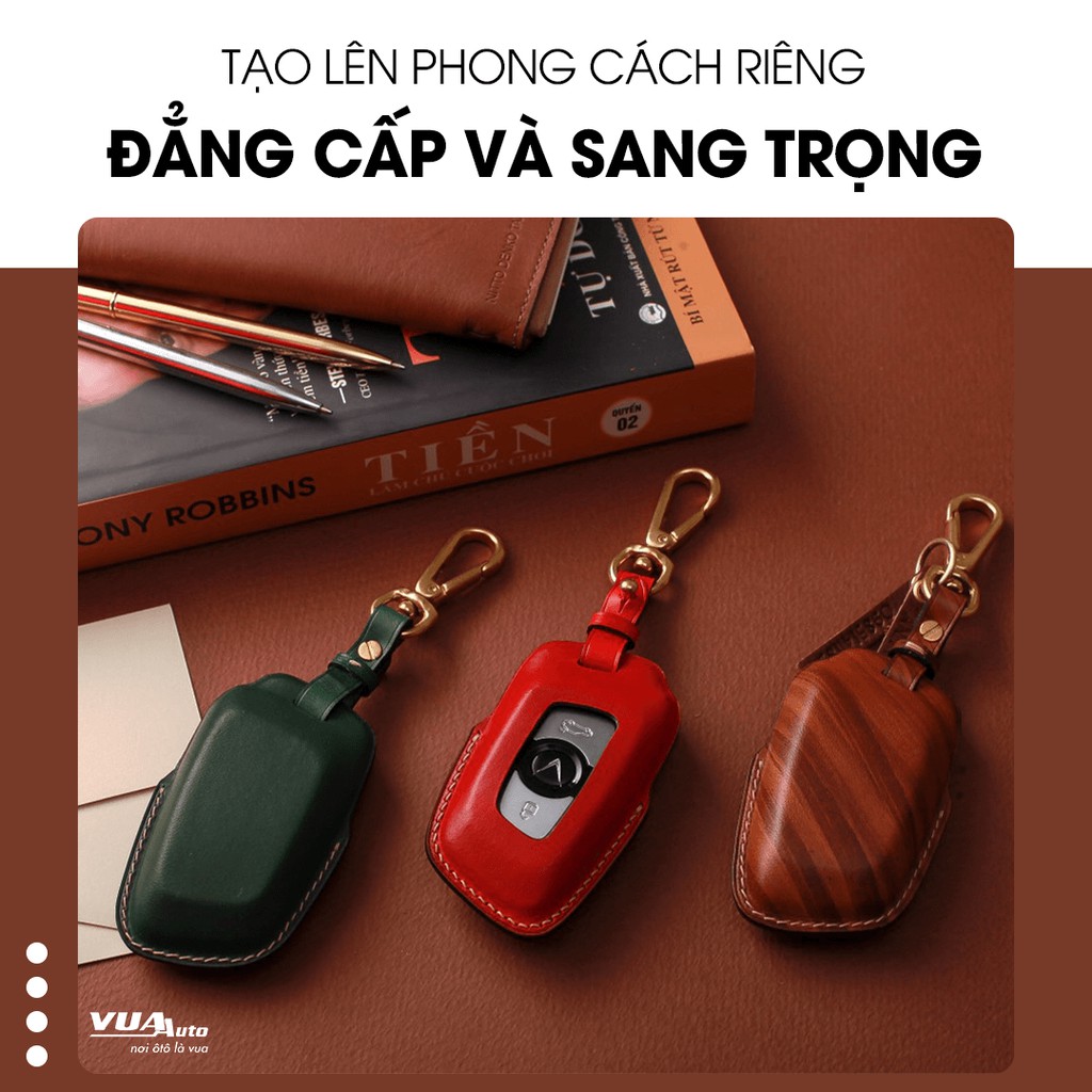 Bao da chìa khóa ô tô Bespoke đẳng cấp và sang trọng, thiết kế thủ công handmade tỉ mỉ, da bò Ý nhập khẩu cao cấp