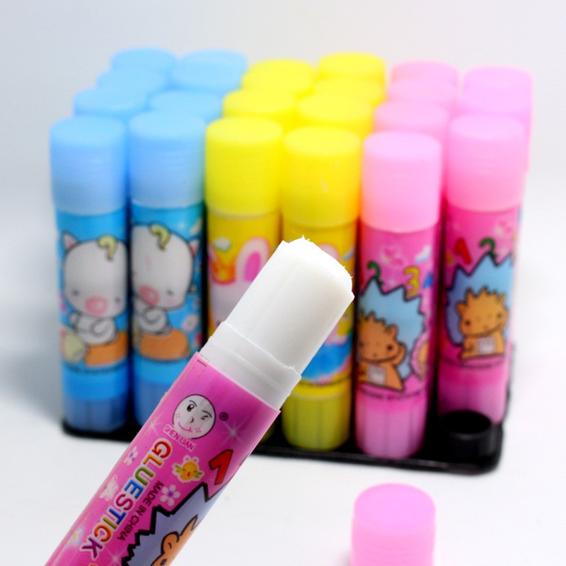 Combo 2 cây hồ khô dán giấy họa tiết dễ thương