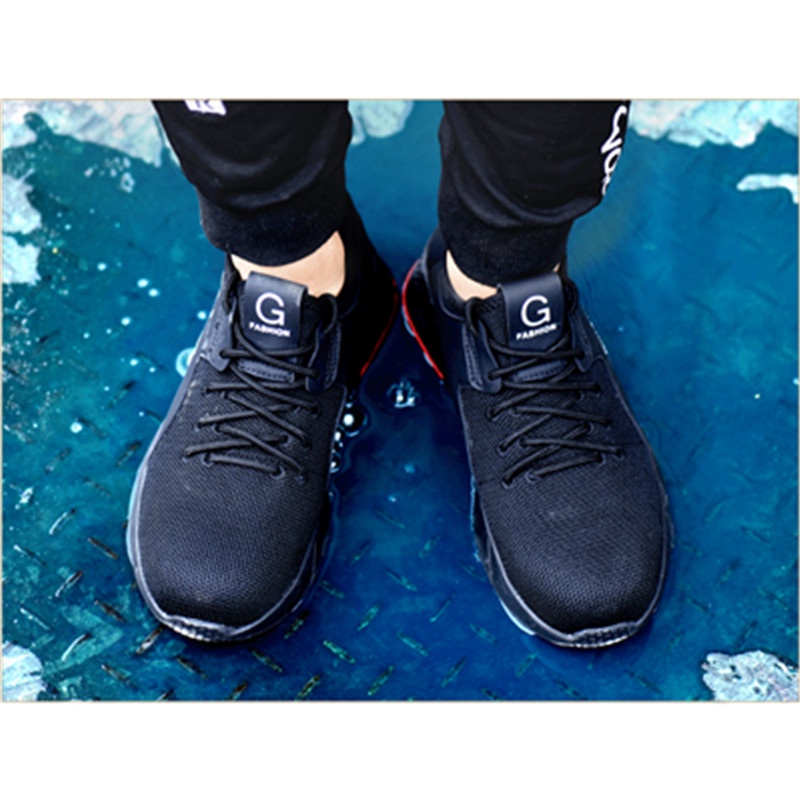 Giày bảo hộ lao động siêu nhẹ chống mài mòn thoáng khí size 35-50 thời trang cho nam và nữ