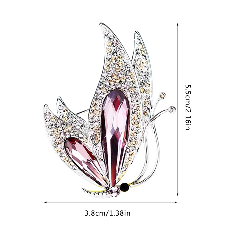 Ghim CàI ÁO HìNh Bươm BướM ĐíNh Kim Cương Giả ThờI Trang Cho Nữ