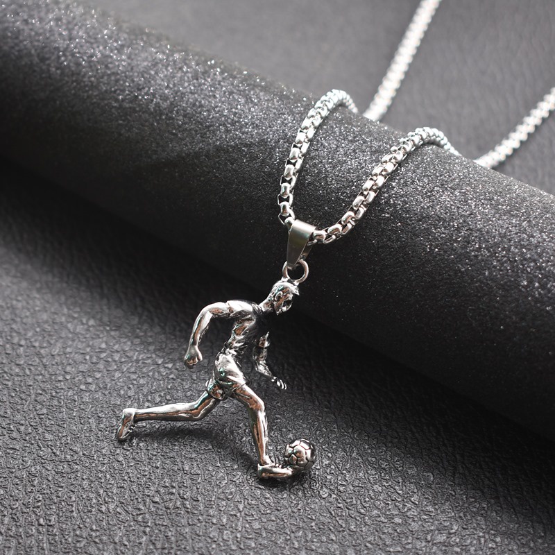 Dây chuyền Nam Bạc Đẹp Unisex Cá Tính Ngầu Thời Trang Nam Basic Football Chain LuciferStore Vòng Titan không gỉ Football