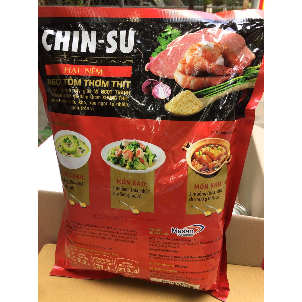 HẠT NÊM CHINSU NGON HẢO HẠNG NGỌT TÔM THƠM THỊT 2KG