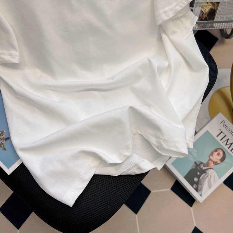 Japanese retro short sleeve T-shirt women's summer 2022 new design sense three-dimensional flower Ruffle bow top