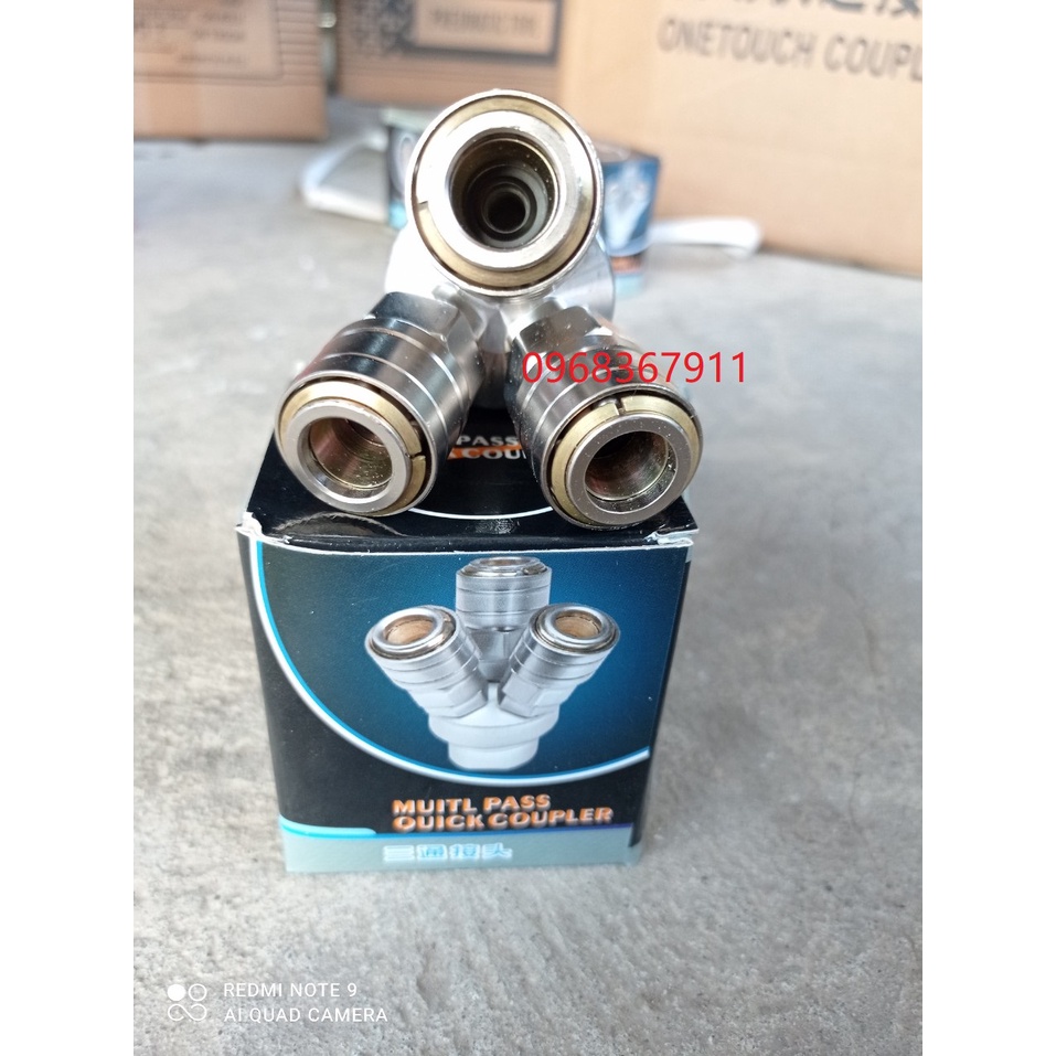 Chạc chia khí nén tự động xịn loại chia 2 và chia 3