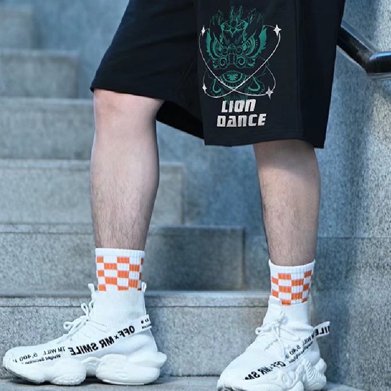 Quần Short Nam In Họa Tiết Hoạt Hình Phong Cách Hip Hop Hàn Quốc Cỡ Lớn M-8XL Thoải Mái Năng Động