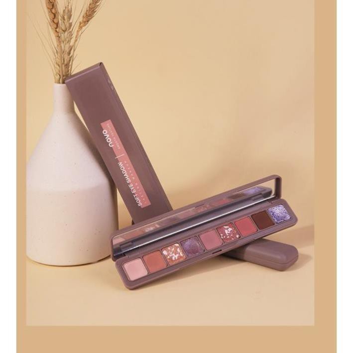 Bảng mắt Novo Smooth Texture Soft Eye Shadow hộp dài 9 ô màu - YZ23