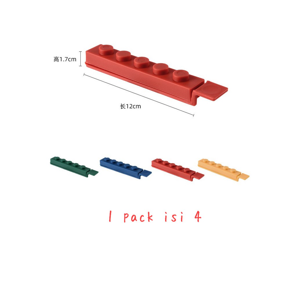 Lego Kẹp Đồ Ăn Vặt Tiện Dụng Độc Đáo