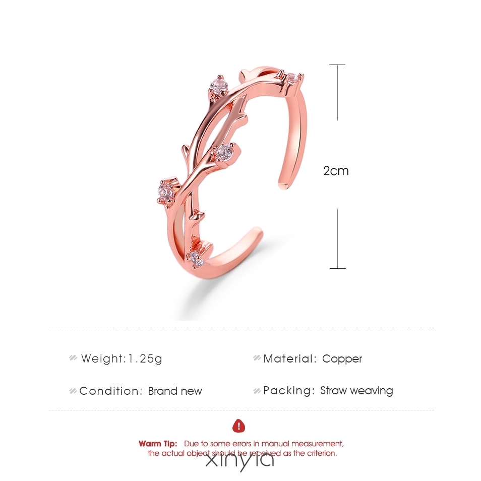 Nhẫn thiết kế giả hình dây mây điều chỉnh được