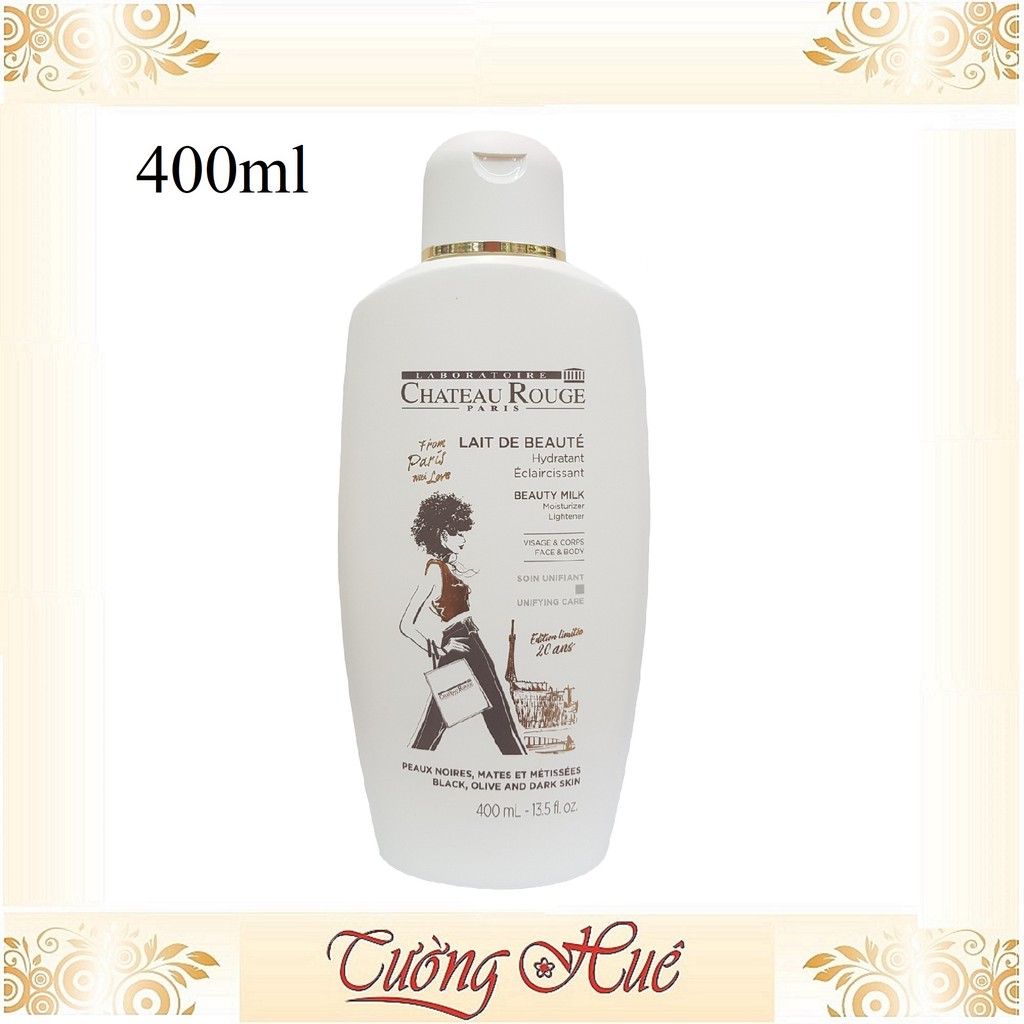 Sữa Dưỡng Trắng Sáng Da Mặt và Cơ Thể Laboratoire Chateau Rouge Beauty Milk Unifying Care - 400ml