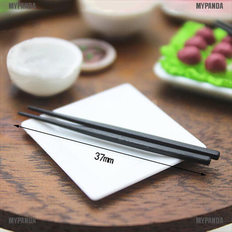 Mô hình đôi đũa mini tỉ lệ 1:12 đồ chơi búp bê dễ thương