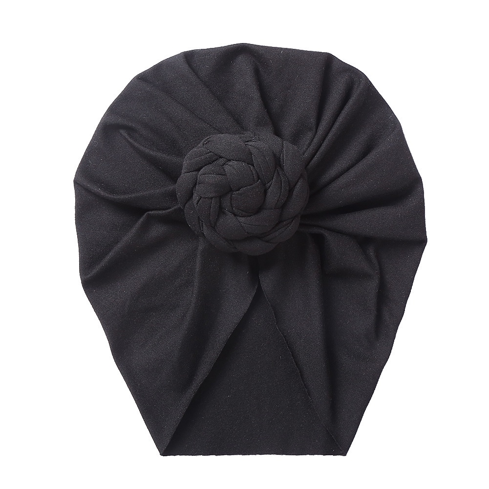 1 Mũ Beanie Cotton Mềm Mại Màu Trơn Thời Trang Thu Đông Cho Bé