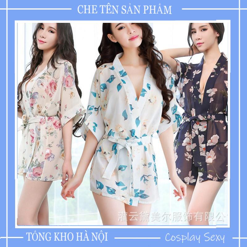 Áo Choàng Ngủ Sexy Kimono Đi Biển Chất Liệu Voan Hoa - Nhiều Mẫu - Ivyshop - ACH005 | BigBuy360 - bigbuy360.vn