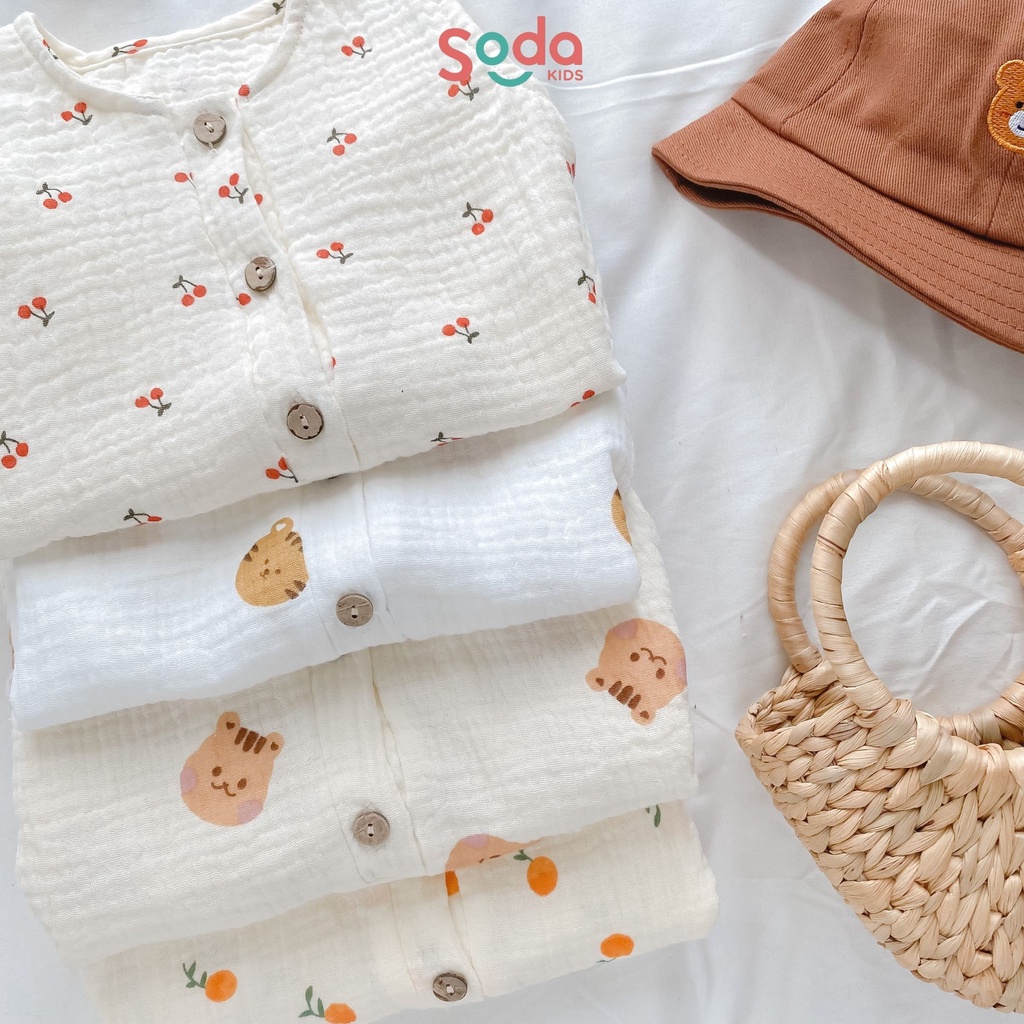 Bodysuit cho bé trai SODA KIDS thiết kế đơn giản, phong cách Hàn Quốc ( nhiều họa tiết )
