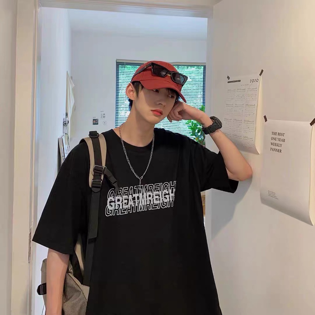 Áo phông thun nam nữ unisex form rộng tay lỡ AT525