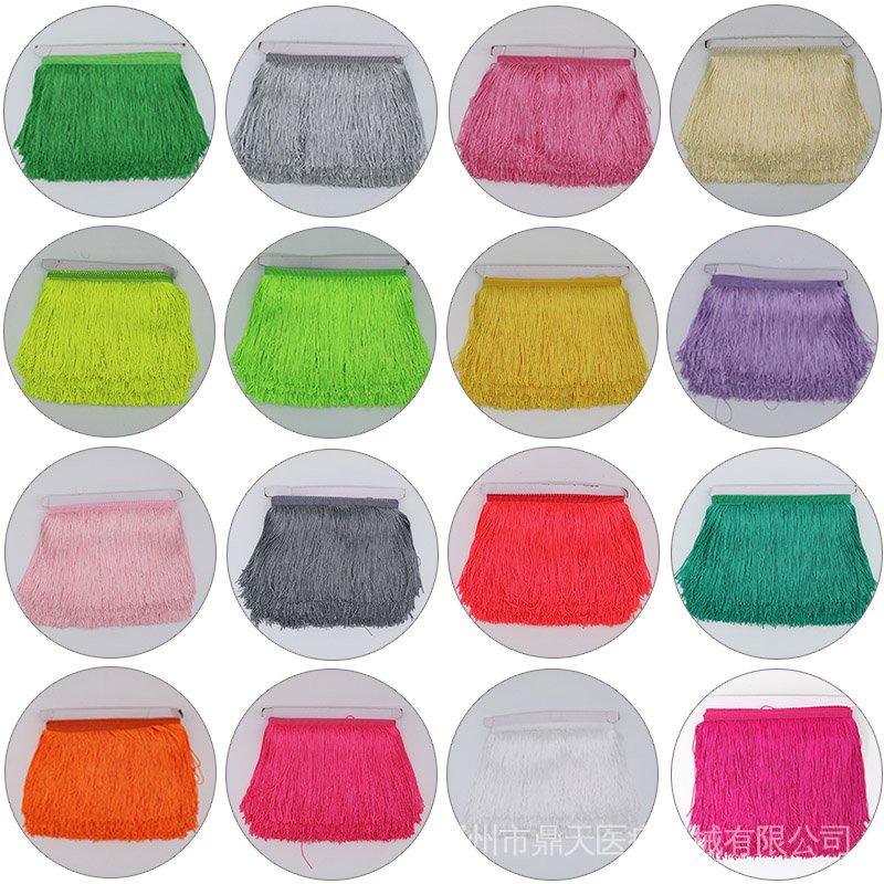 Dây Ren Tua Rua Trang Trí Rèm Cửa 10/15/20/30cm Dùng Trang Trí
