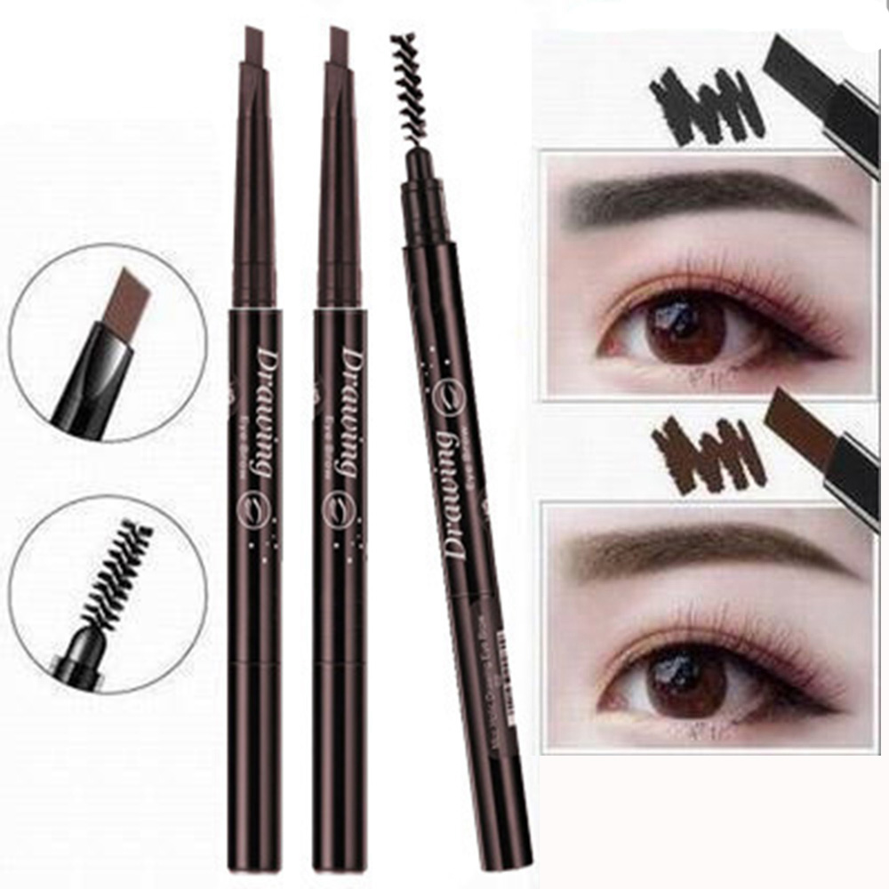 Bút Chì Kẻ Lông Mày Trang Điểm Lâu Trôi Chống Thấm Nước Kích Thước Nhỏ Gọn