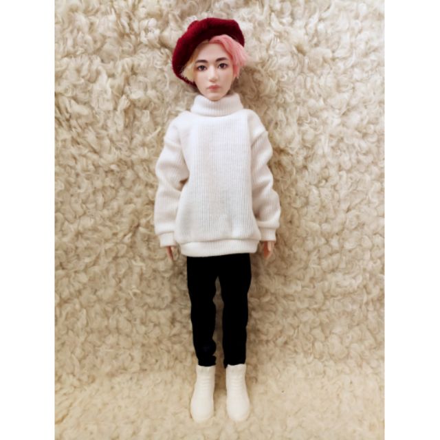 Combo 2set đồ+áo hoodie sọc size mattel BTS