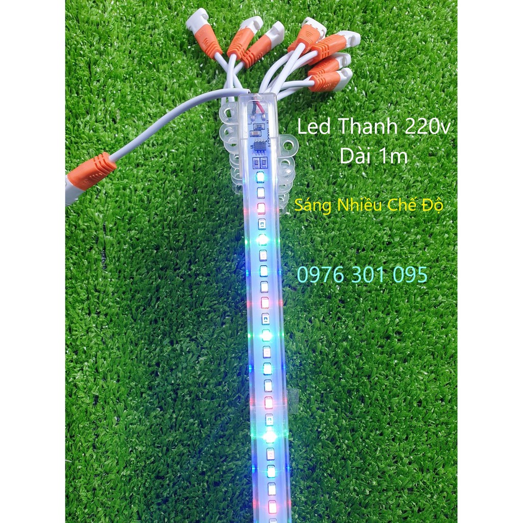 Đèn Led Thanh Nguồn 220v Dài 30cm/50cm/100cm [ 7 Màu ]