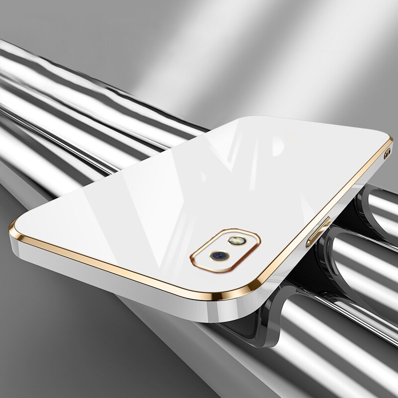 Ốp Điện Thoại Silicone Mạ Viền Sang Trọng Kèm Dây Đeo Cho Samsung Galaxy A10 M10