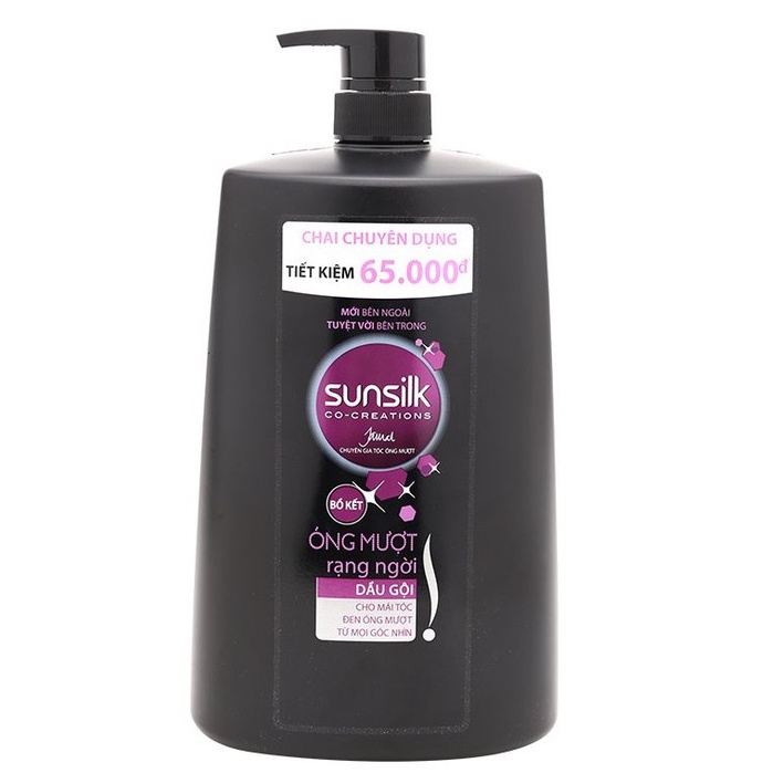 Dầu gội Sunsilk chai 1.1kg/ 900g/ 650g dưỡng tóc khô xơ óng mượt sạch gàu