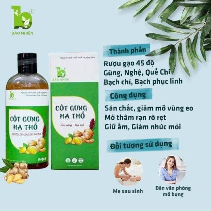 Cốt gừng hạ thổ Bảo Nhiên