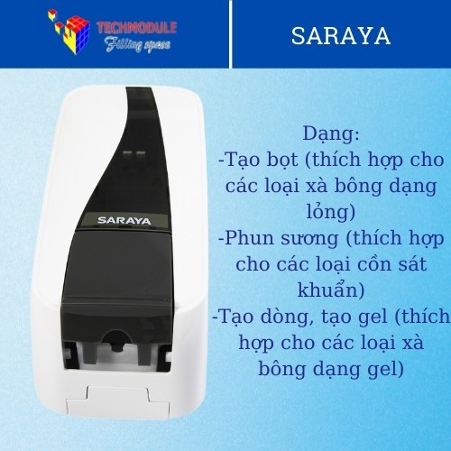 Bình đựng nước rửa tay, cồn sát khuẩn nút nhấn cao cấp Saraya