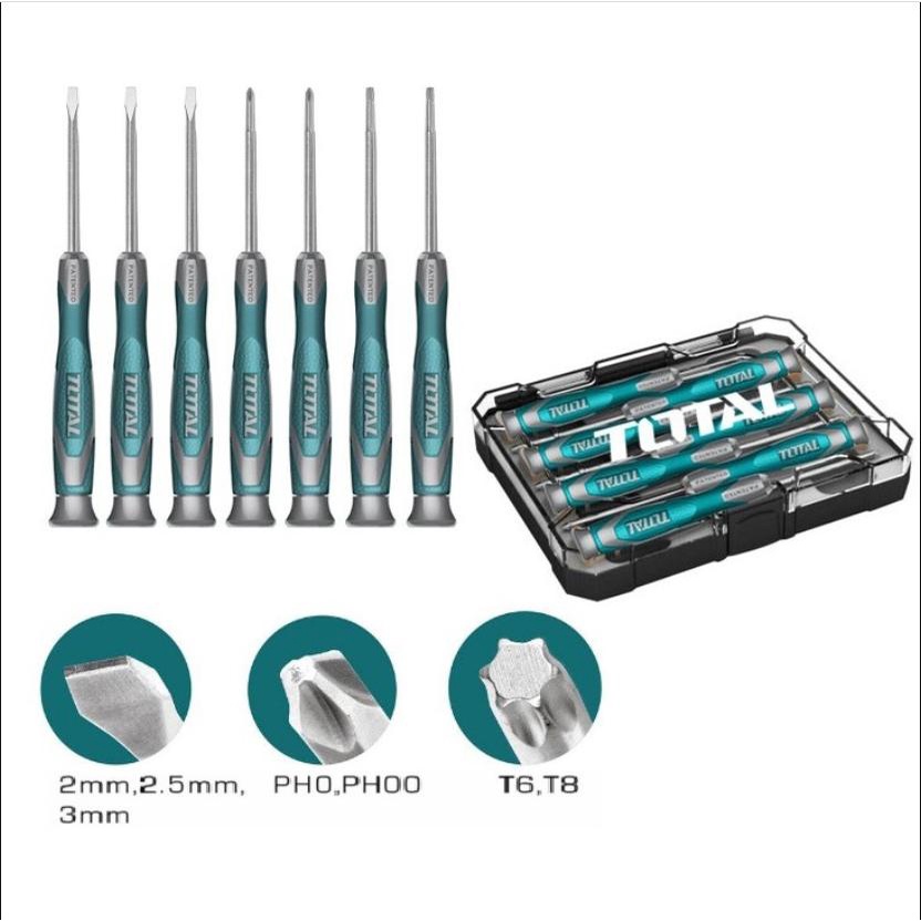 Bộ 7 tua vít sửa chữa đồng hồ Total THT250726