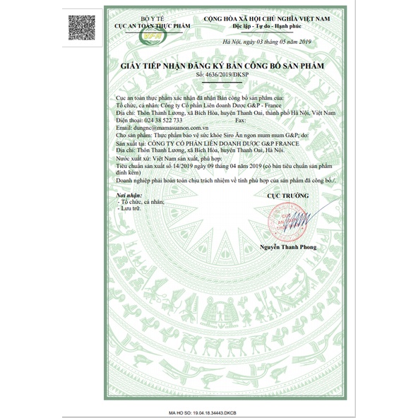 Siro Mum Mum G&P  - Ăn ngon tiêu hóa khỏe Gold – Tăng hấp thu dinh dưỡng, giảm đầy bụng, chướng hơi, biếng ăn GP