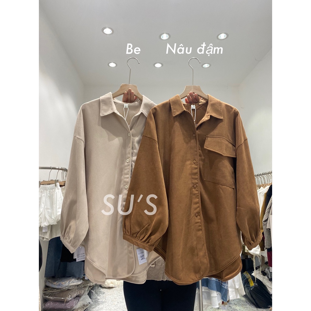 Áo sơ mi thô tay bo túi ngực A2159 SUSTORE
