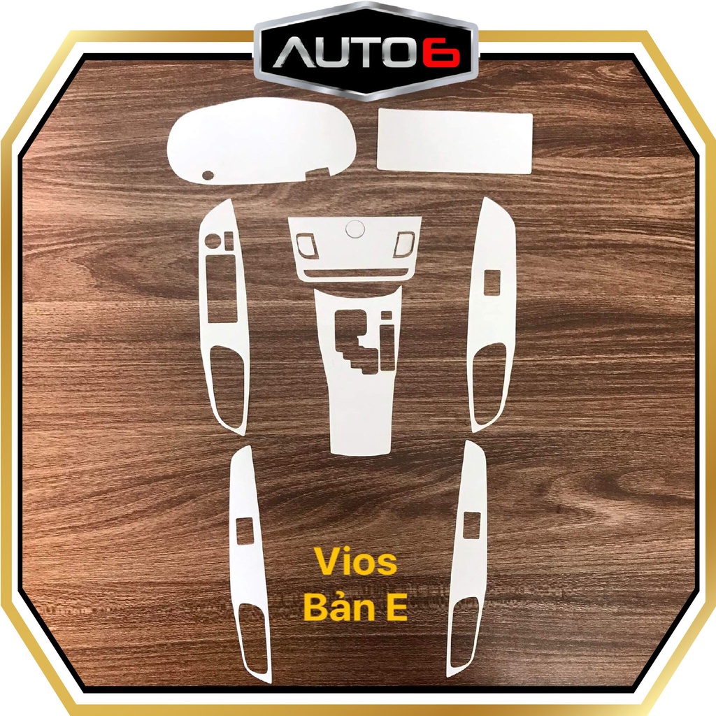 TOYOTA VIOS (Bản E):Phim PPF dán FULL BỘ NỘI THẤT - AUTO6&lt;Made in Việt Nam&gt;chống xước, che phủ các vết xước cũ hiệu quả.