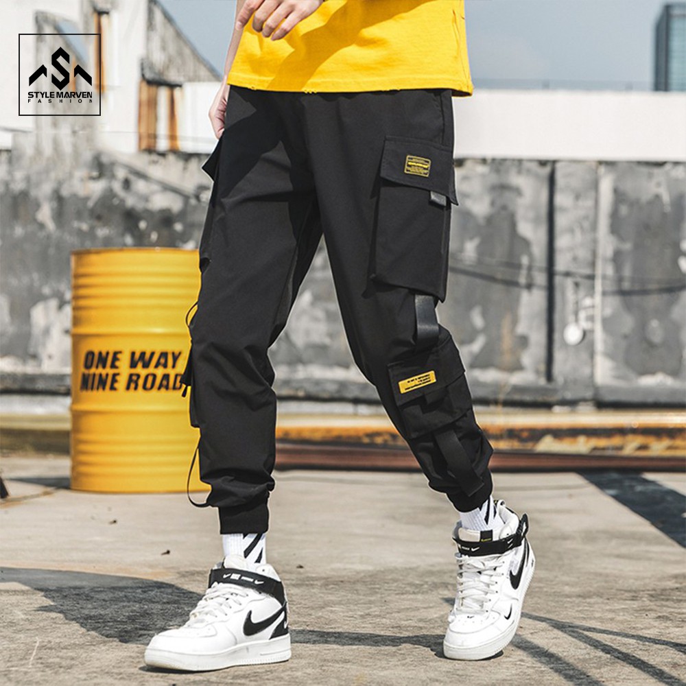 Quần jogger kaki nam túi hộp STYLE MARVEN ống suông bo gấu năng động trẻ trung - QUAN GHEP