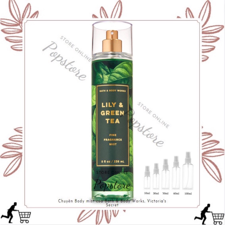 Xịt Thơm Bath & Body Works - Lily & Green Tea