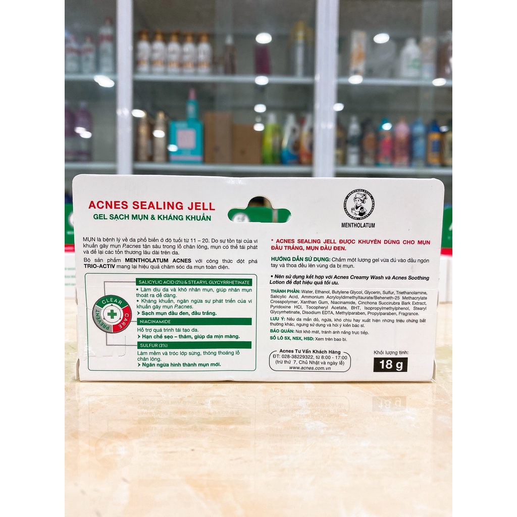 Gel Dưỡng Da Hỗ Trợ Ngăn Mụn Acnes Sealing Jell 18g