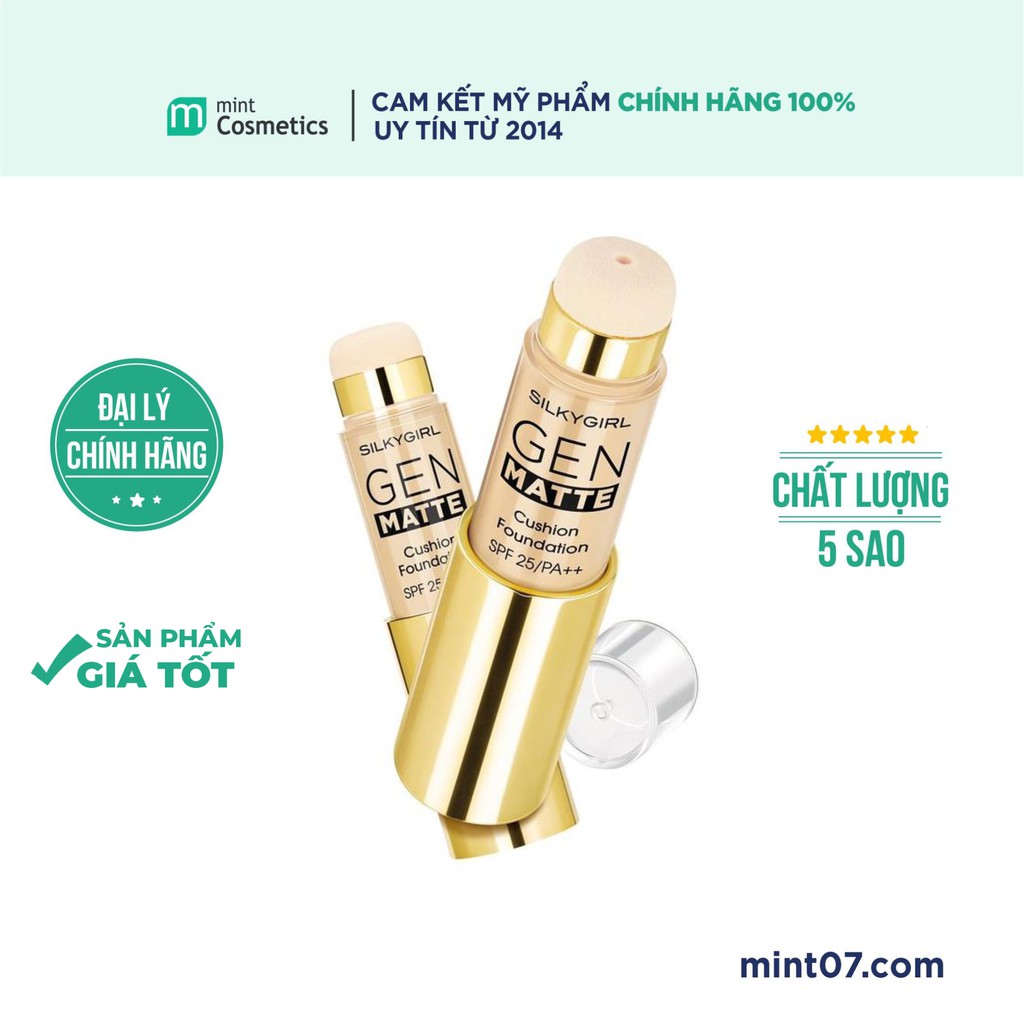 Cushion SilkyGirl Dạng Thỏi Gen Matte SPF25 15ML