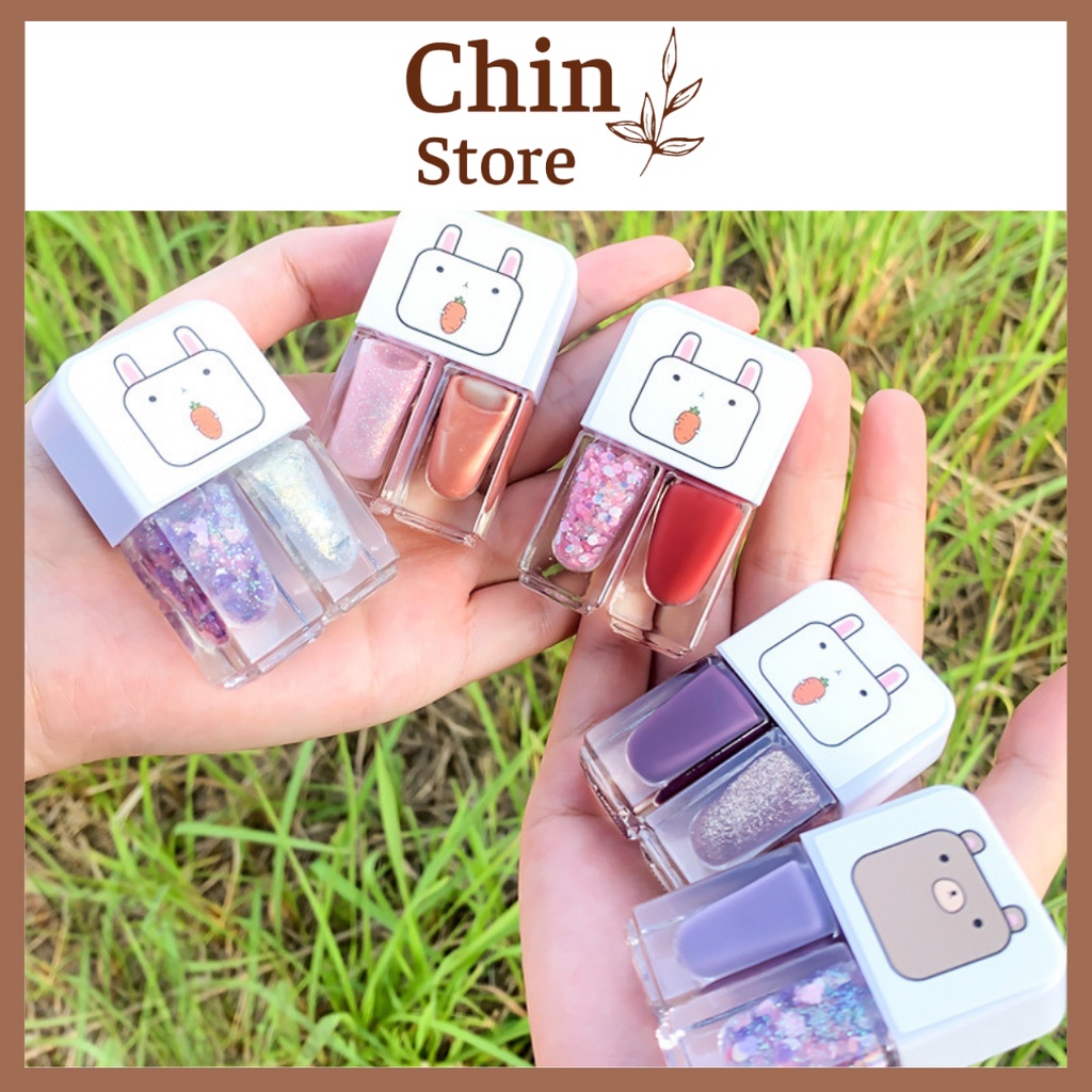 Set 2 chai sơn móng tay Maxfine an toàn loại 6ml