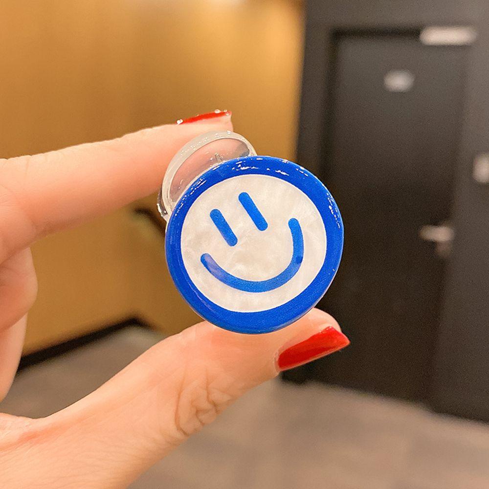 NICKOLAS Kẹp Tóc Nơ Bướm Xanh Ngọt Ngào Bằng Acrylic Cho Nữ