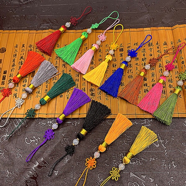 💥FOLLOW TẶNG 3K💥HÀNG CÓ SẴN💥 Dây Treo Tua Rua Trang Trí Phong Cách Trung Hoa 22cm Hóa Trang Phong Cách Cổ Trang gắn quạt