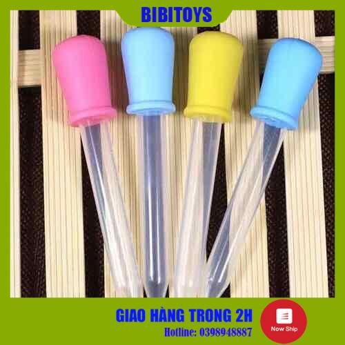 [CÓ CHIA VẠCH] Ống hút sữa, bón thuốc loại 5ml cho bé giao màu ngẫu nhiên