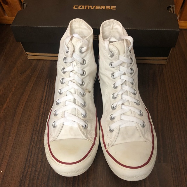 Converse 2hand real cổ cao trắng size 40