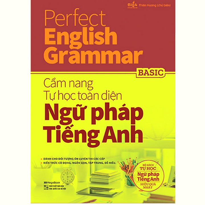 Sách -  Basic - Perfect English Grammar - Cẩm nang tự học toàn diện ngữ pháp tiếng Anh - Megabook