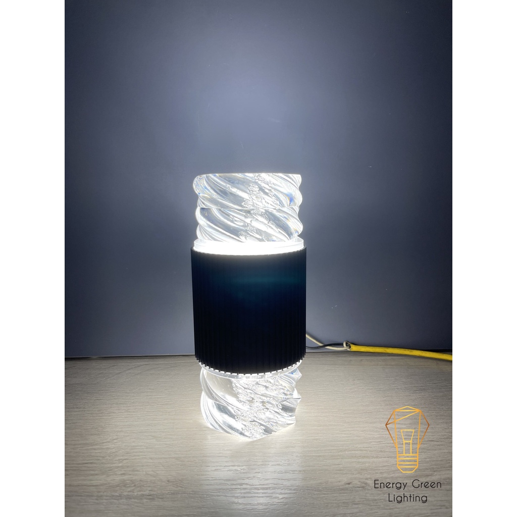 [Nhiều mẫu】Đèn Led Gắn Tường Energy Green Lighting Thủy Tinh 2 Đầu Cao Cấp - 3 Chế Độ Ánh Sáng Có Sọc