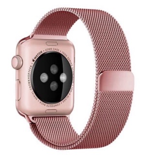 Dây Thép  Milanese Loop Màu Hồng Cho Apple Watch Size 38/40mm