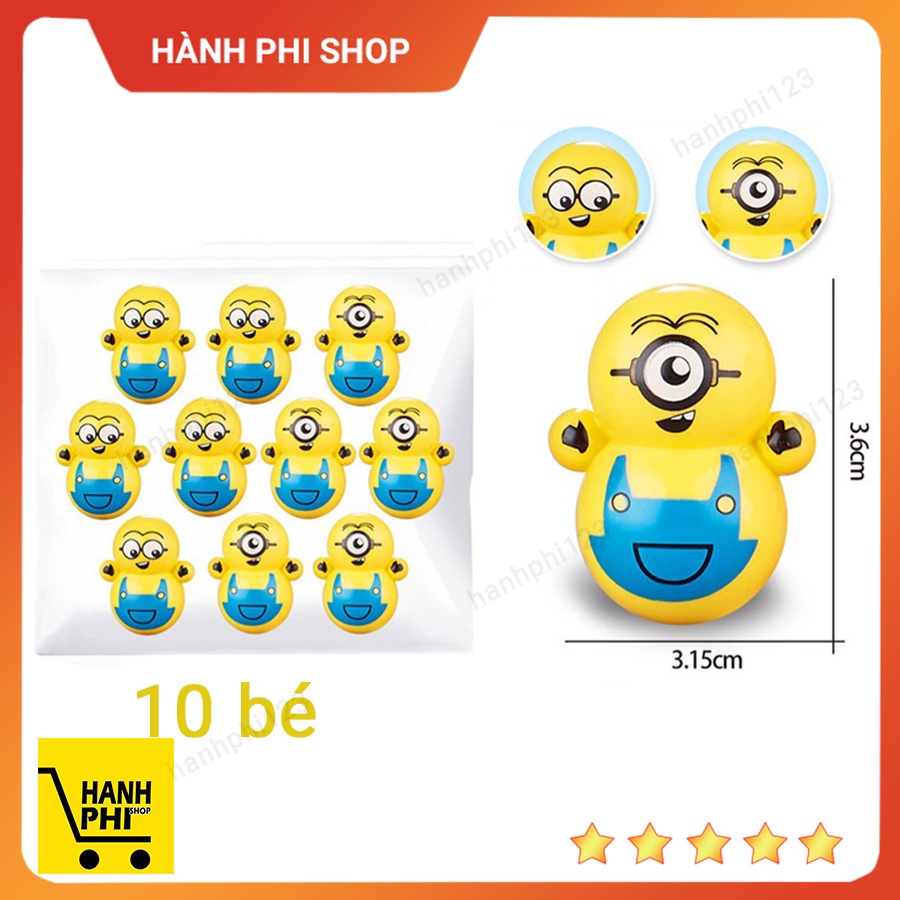 Lật đật mini đồ chơi lật đật tí hon doraemon cho bé cute dễ thương giá rẻ (pikachu, người tuyết, minion)