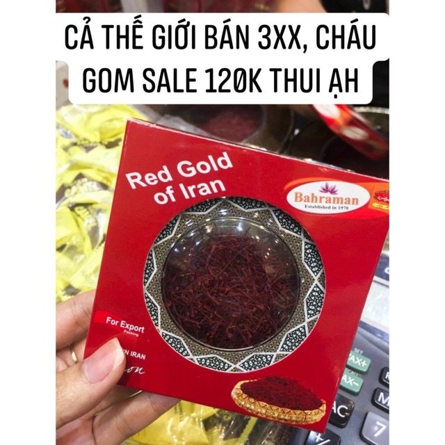 Nhuỵ hoa Nghệ Tây Saffron Super Negin 1gr